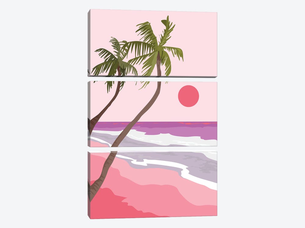 Tropical Landscape I by The Old Art Studio 3-piece Art Print