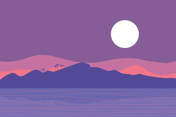 The Seventies: Tropical Landscape III by The Old Art Studio