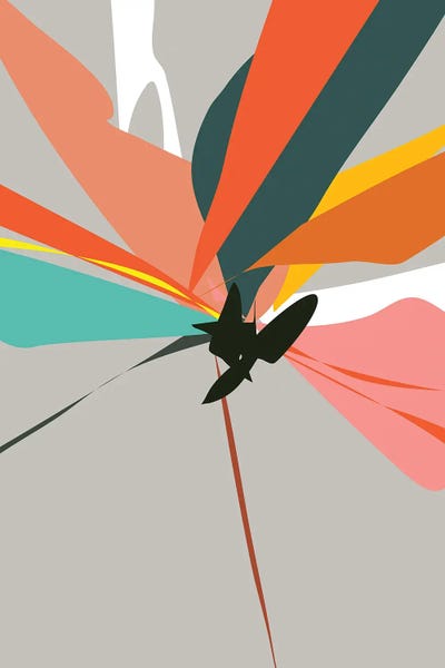 Abstract IIIB by The Old Art Studio framed canvas print