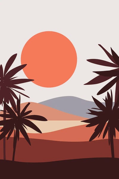 Abstract Landscape XII by The Old Art Studio multi panel art