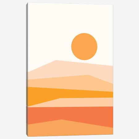Abstract Landscape IX Orange Canvas Print #OAS27} by The Old Art Studio Canvas Print