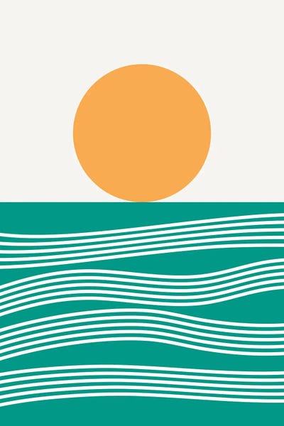 Shape Up: Abstract Landscape XVIB by The Old Art Studio