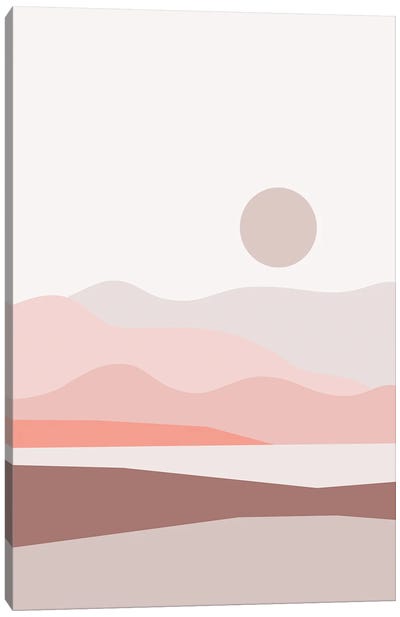 Abstract Landscape IV Canvas Art Print - '70s Sunsets
