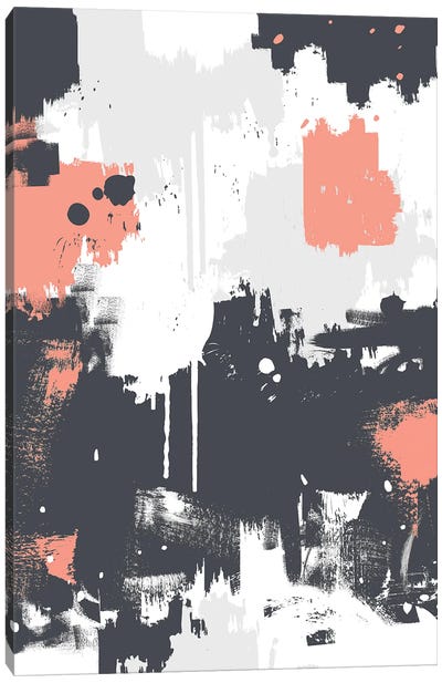Abstract Paint Pattern I Canvas Art Print - The Old Art Studio