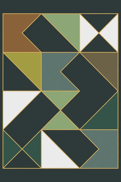 Art Deco: Deco Geometric II by The Old Art Studio