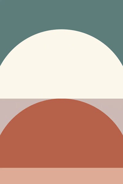 Abstract Geometric ID by The Old Art Studio framed canvas print