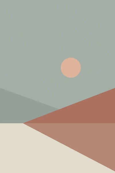 The Seventies: Geometric Landscape IV by The Old Art Studio