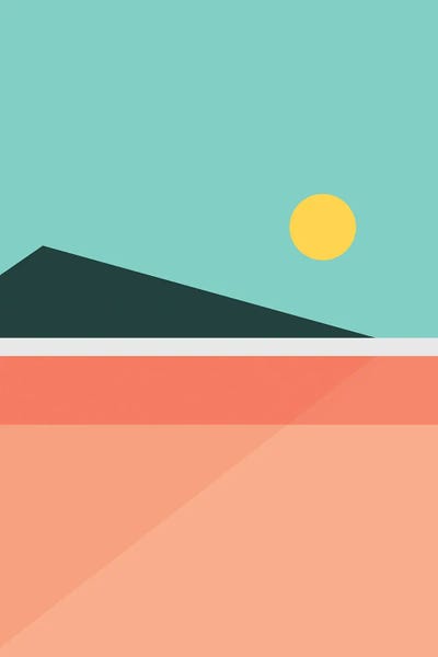 Geometric Landscape XV by The Old Art Studio canvas print