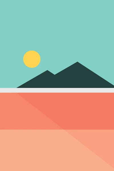 Shape Up: Geometric Landscape XVI by The Old Art Studio