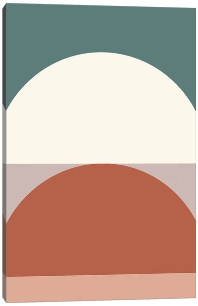 Abstract Geometric ID Canvas Art Print - Ahead of the Curve