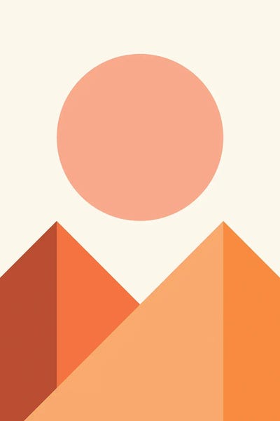 Shape Up: Geometric Mountains IV by The Old Art Studio