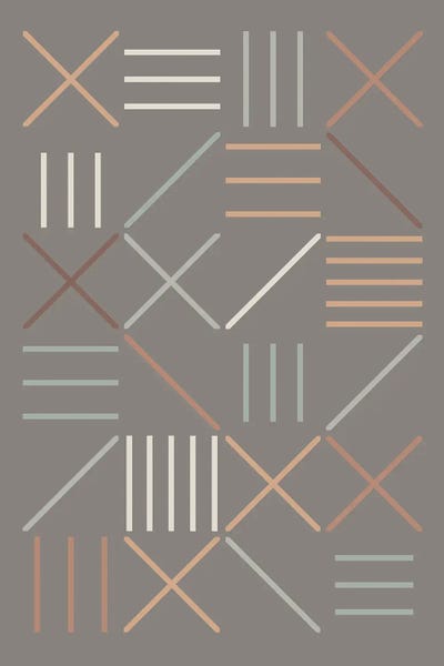 Geometric Shapes VI by The Old Art Studio framed canvas print