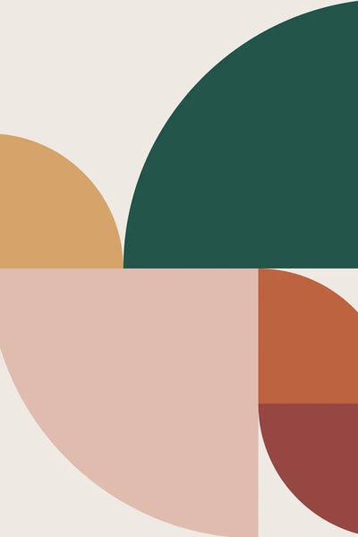 '70s Aesthetic: Abstract Geometric XI by The Old Art Studio