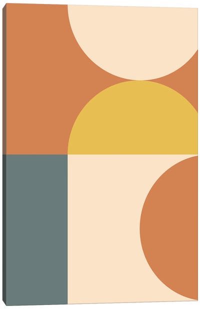Abstract Geometric IV Canvas Art Print - Ahead of the Curve