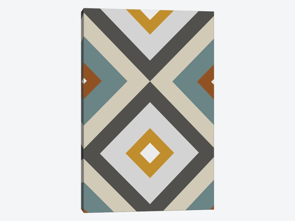 Mid West Geometric IV by The Old Art Studio 1-piece Canvas Print