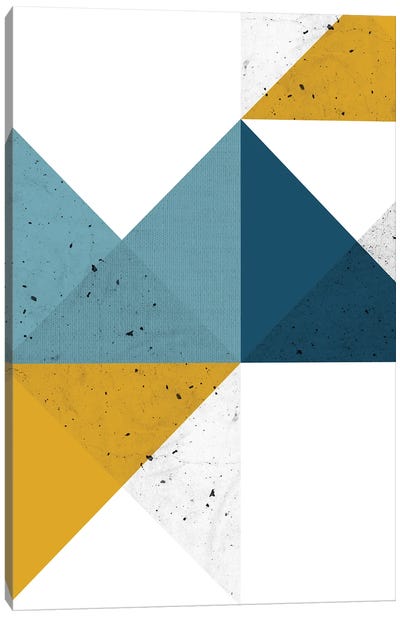 Modern Geometric XIX Canvas Art Print - Abstract Shapes & Patterns
