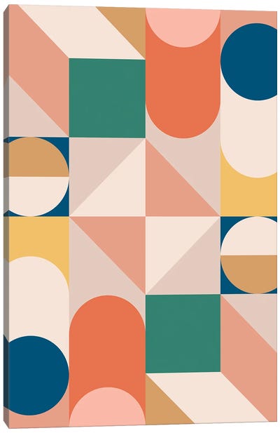 Modern Geometric LXXIIIA Canvas Art Print