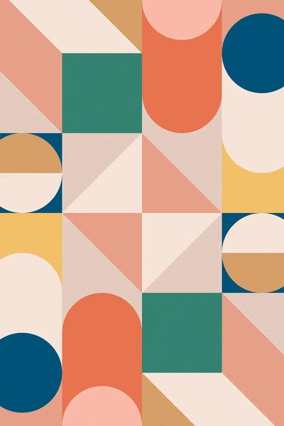 Shape Up: Modern Geometric LXXIIIA by The Old Art Studio