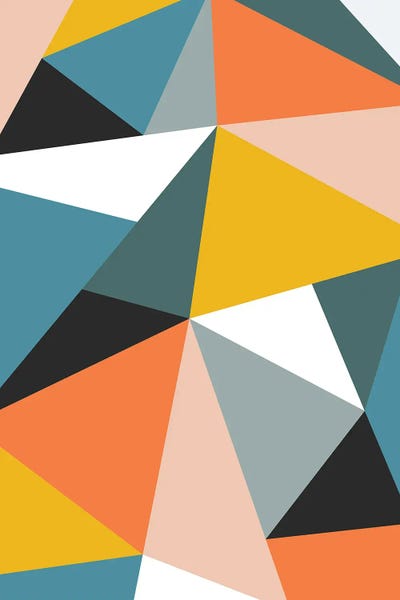 Modern Geometric XXXVI by The Old Art Studio canvas print