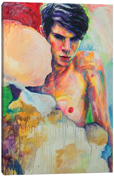 The Sad Boy II Canvas Art Print - Oleksandr Balbyshev