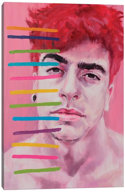 Tired Face Canvas Art Print - LGBTQ+ Art