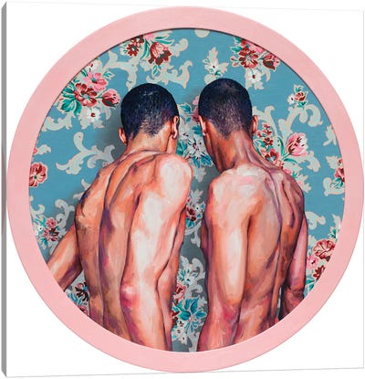 Twins Canvas Art Print - LGBTQ+ Art