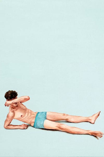 Men's Fashion: Blue Beach by Oleksandr Balbyshev