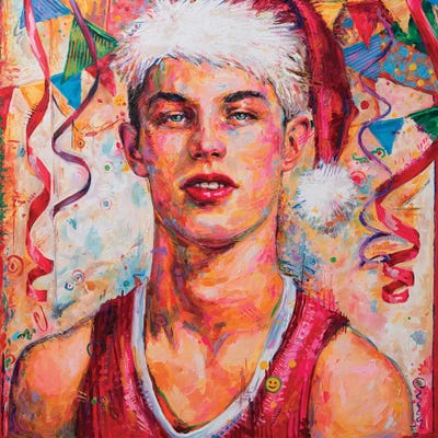 Young Santa by Oleksandr Balbyshev framed wall art