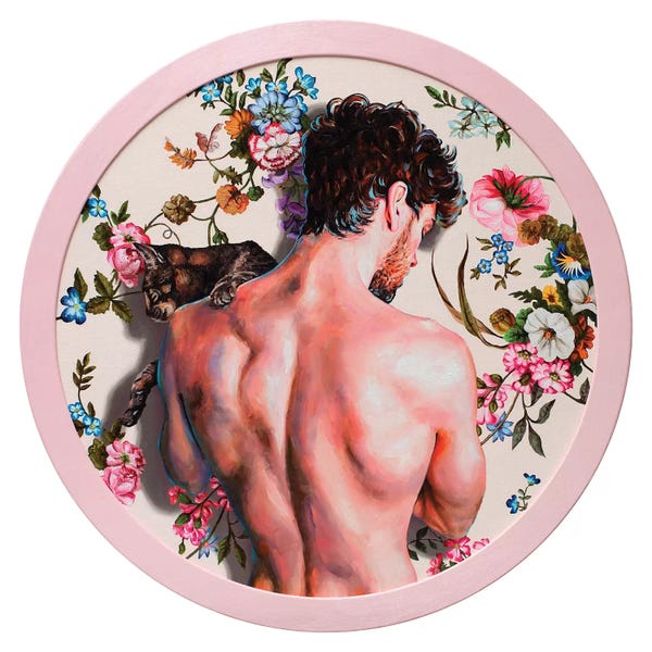 Barbiecore: Boy With A Cat by Oleksandr Balbyshev