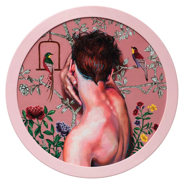 LGBTQ+ Artists: Boy With Birds by Oleksandr Balbyshev