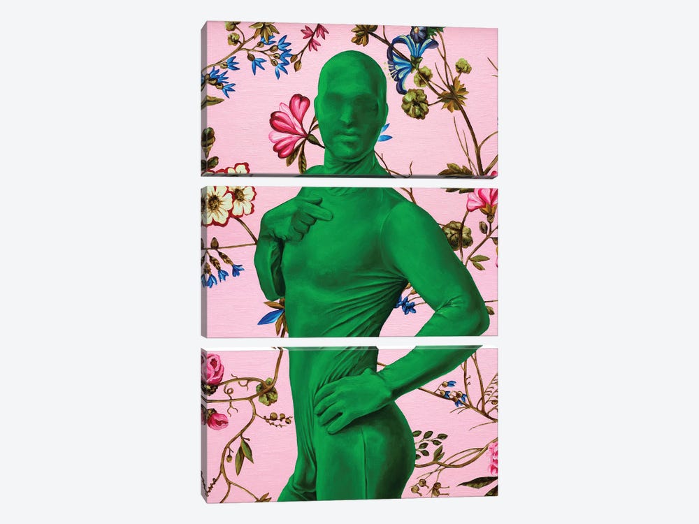 Green Man by Oleksandr Balbyshev 3-piece Canvas Art