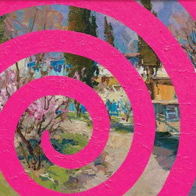 Hypnolandscape by Oleksandr Balbyshev framed canvas print