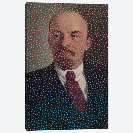 Polka Dot Lenin Canvas Print #OBA136} by Oleksandr Balbyshev Canvas Artwork