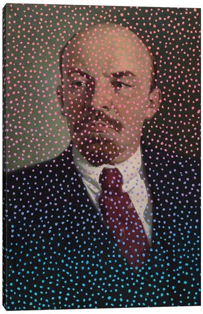 Polka Dot Lenin Canvas Art Print - Vladimir Lenin