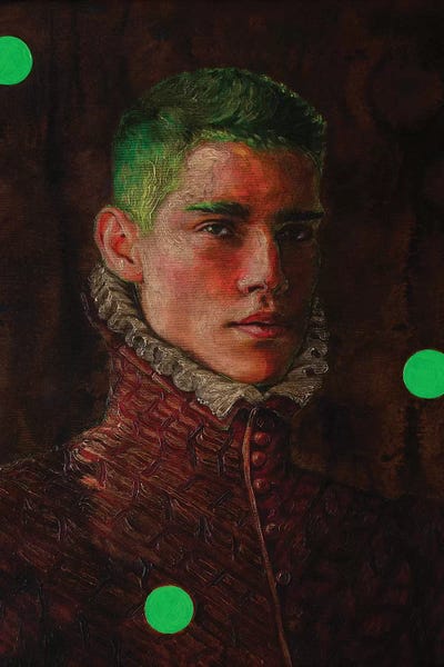 Portrait Of A Young Man In Red by Oleksandr Balbyshev acrylic art print