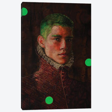 Portrait Of A Young Man In Red Canvas Print #OBA138} by Oleksandr Balbyshev Art Print