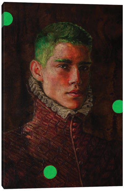 Portrait Of A Young Man In Red Canvas Art Print - Oleksandr Balbyshev