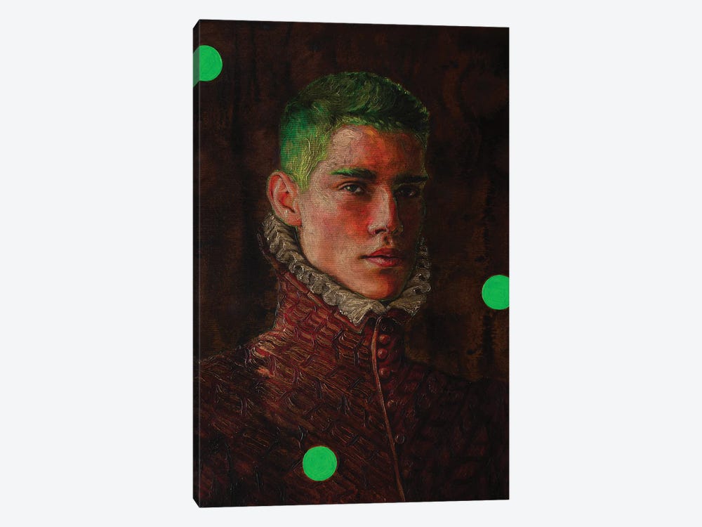 Portrait Of A Young Man In Red by Oleksandr Balbyshev 1-piece Canvas Print
