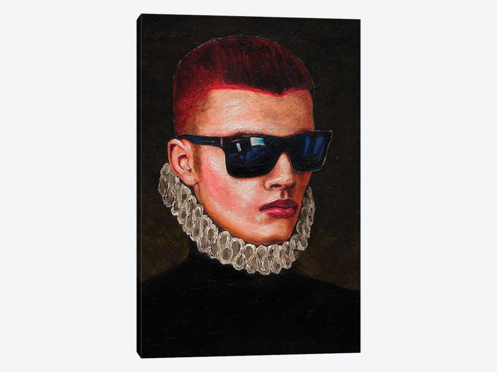 Portrait Of A Young Man In Sunglasses by Oleksandr Balbyshev 1-piece Canvas Art