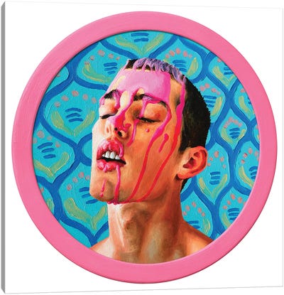 Pink On The Face I Canvas Art Print - Oleksandr Balbyshev