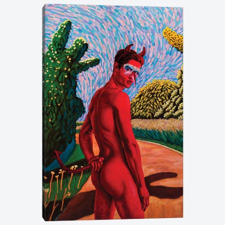 Red Guy Canvas Print #OBA171} by Oleksandr Balbyshev Canvas Print