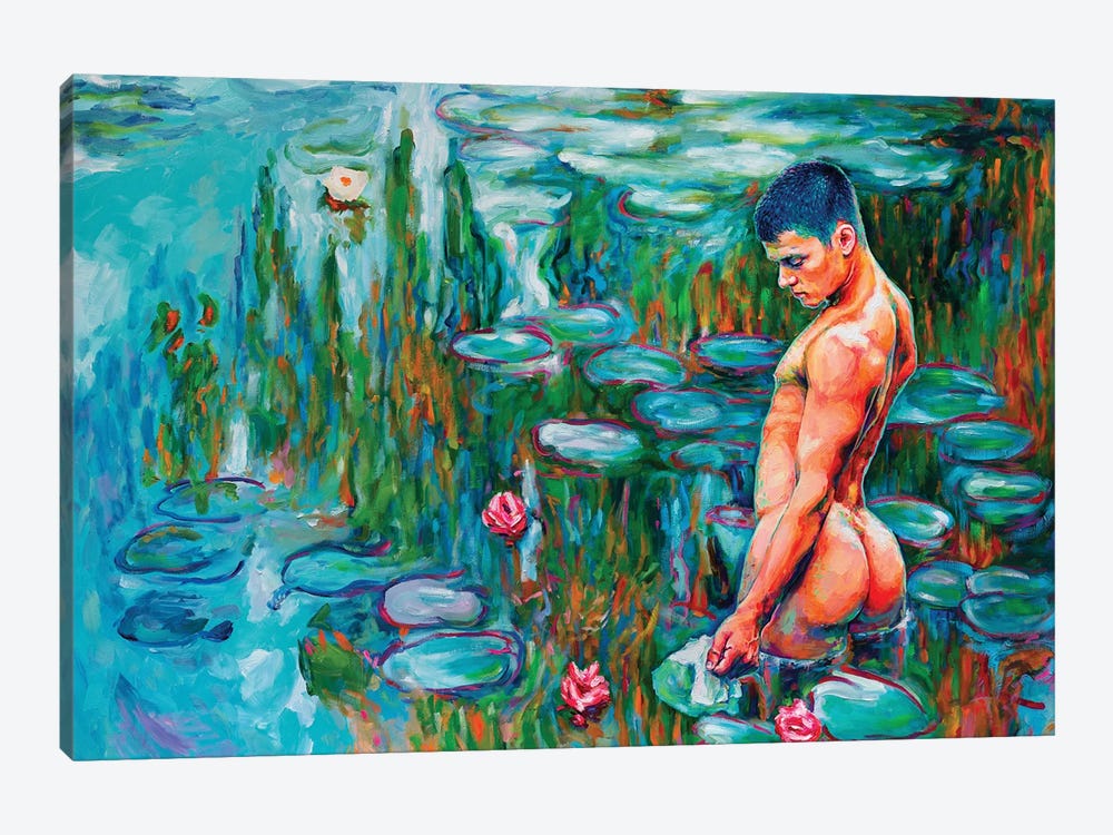 Let's Swim Naked! by Oleksandr Balbyshev 1-piece Canvas Artwork