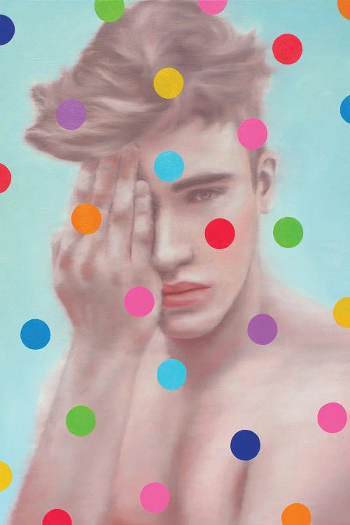 Retro Boy With Circles