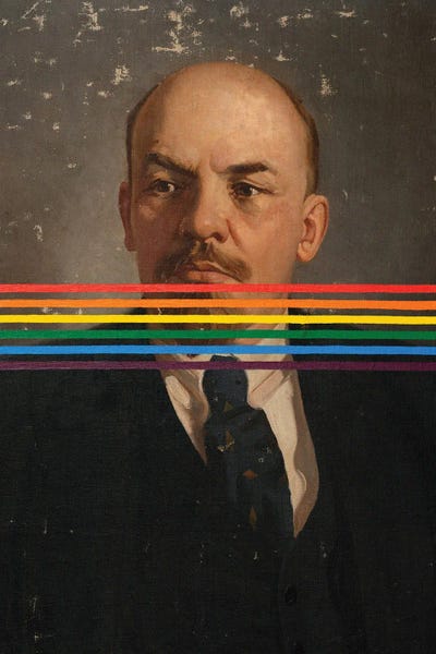 Rainbow Lenin by Oleksandr Balbyshev canvas print