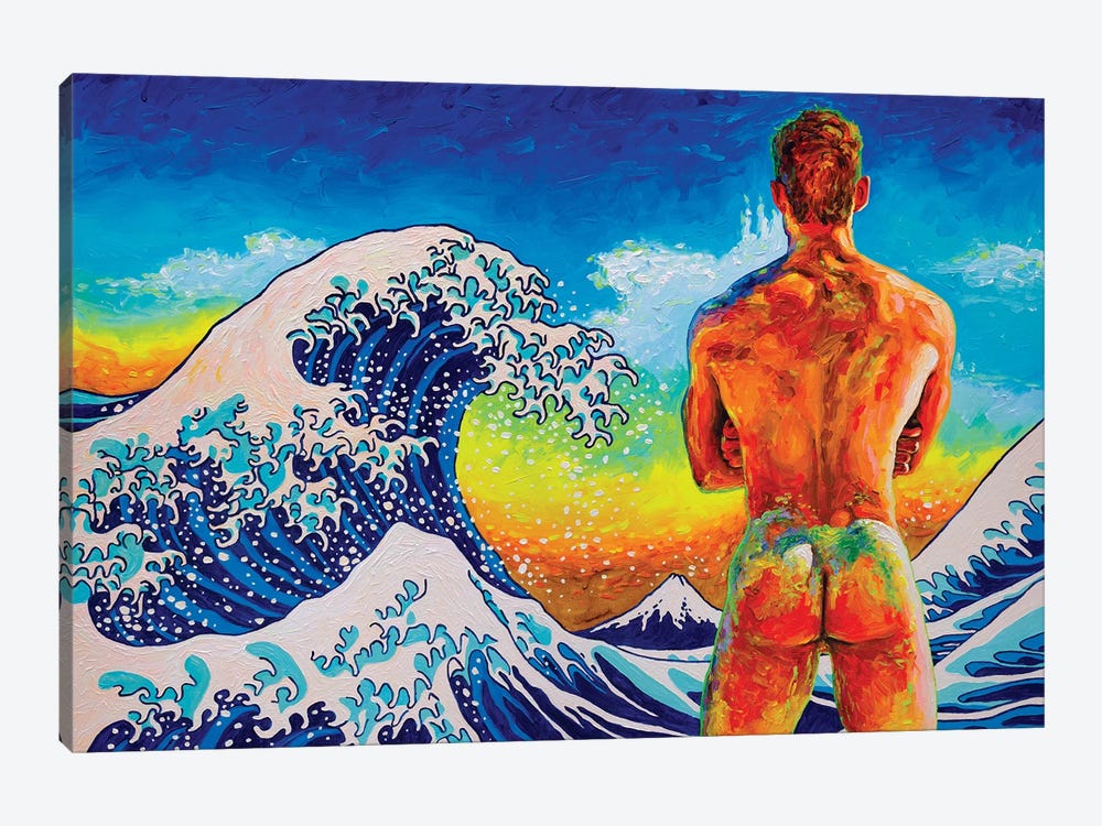 Bather With The Great Wave by Oleksandr Balbyshev 1-piece Canvas Art