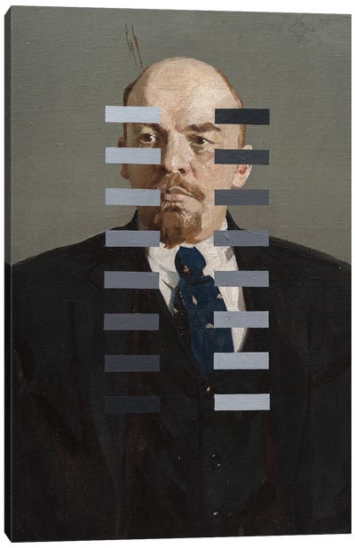 Recalibration Of Lenin Canvas Art Print - Vladimir Lenin