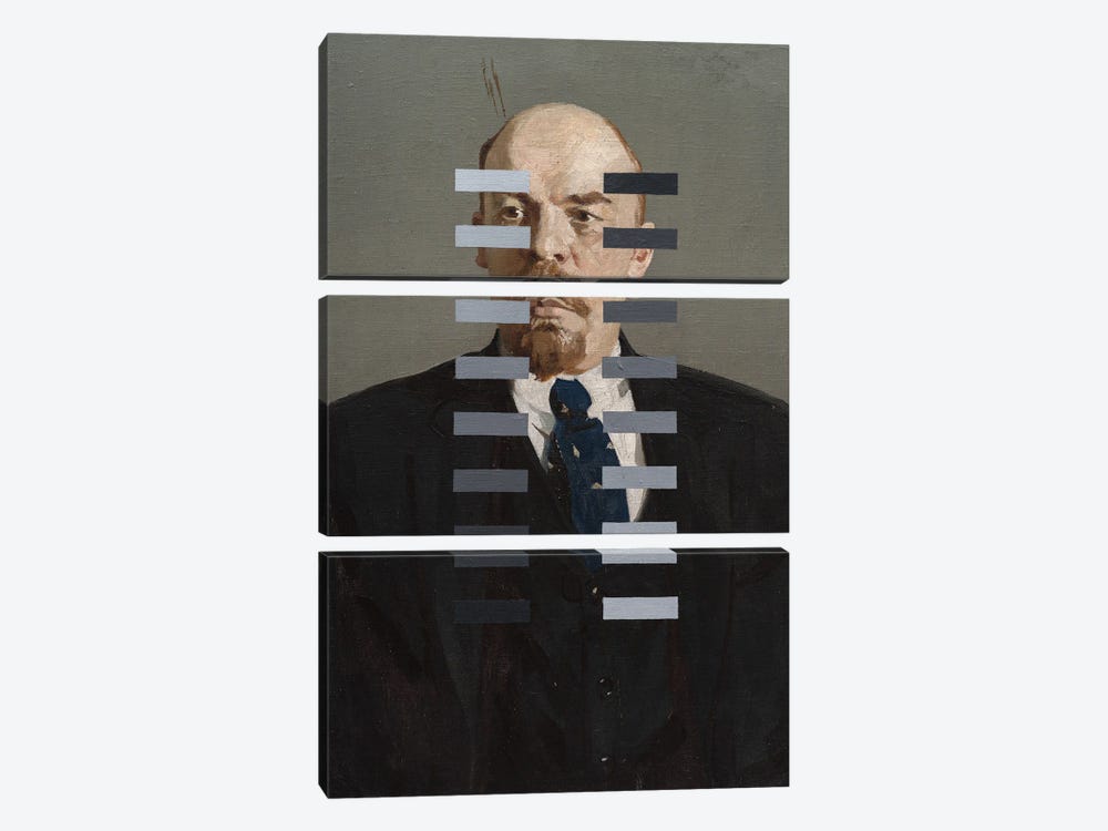 Recalibration Of Lenin by Oleksandr Balbyshev 3-piece Art Print