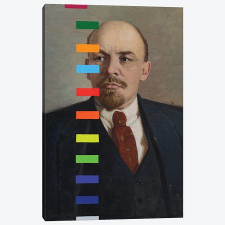 Lenin With A Color Test № II Canvas Print #OBA222} by Oleksandr Balbyshev Art Print
