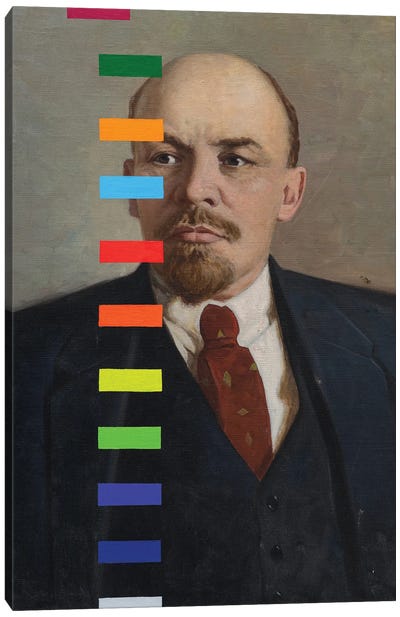 Lenin With A Color Test № II Canvas Art Print - Vladimir Lenin