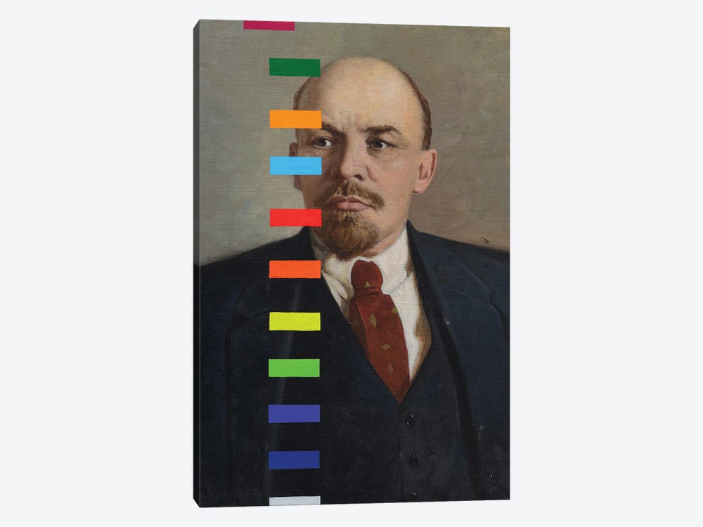 Lenin With A Color Test № II by Oleksandr Balbyshev 1-piece Canvas Artwork